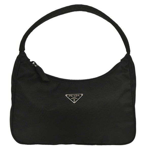 Prada Black Nylon Handbag 28 166588 - Picture 1 of 9